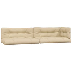Vidaxl - Coussins de palette 5 pcs beige tissu