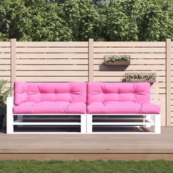 vidaXL Coussins de palette lot de 5 rose tissu