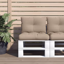 Donnez un nouveau look à votre espace de vie extérieur avec ces coussins palettes confortables en un instant ! Tissu durable  ...