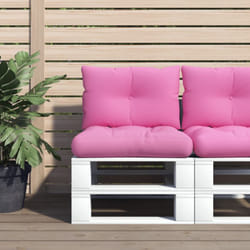 Vidaxl - Coussins de palette lot de 2 rose tissu Oxford