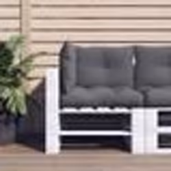 vidaXL Coussins de palette lot de 3 anthracite tissu