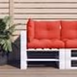vidaXL Coussins de palette lot de 3 rouge tissu