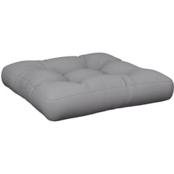 Coussin de palette gris tissu Vidaxl