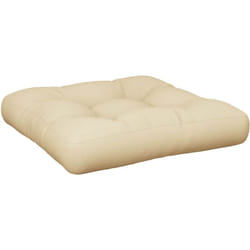 Coussin de palette beige 60x61,5x10 cm tissu Vidaxl