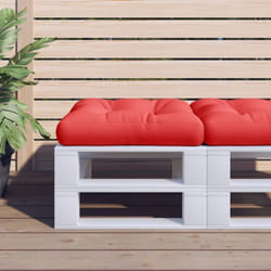 Coussin de palette rouge tissu vidaXL