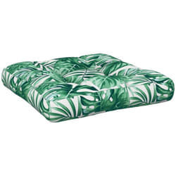 Coussin de palette motif de feuilles 60x61,5x10 cm tissu Vidaxl