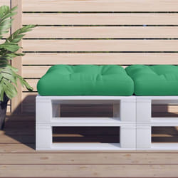 Coussin De Palette Vert 58x58x10 Cm Tissu Vidaxl