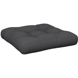 Coussin de palette noir 58x58x10 cm tissu Vidaxl