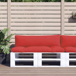 Vidaxl - Coussins de palette lot de 2 rouge tissu