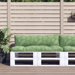 Vidaxl - Coussins de palette lot de 2 motif de feuilles tissu Oxford