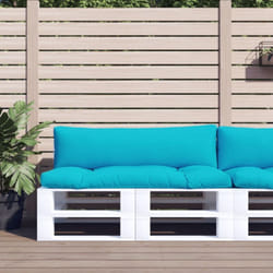Vidaxl - Coussins de palette lot de 2 turquoise tissu Oxford