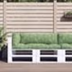 vidaXL Coussins de palette lot de 3 motif de feuilles tissu Oxford
