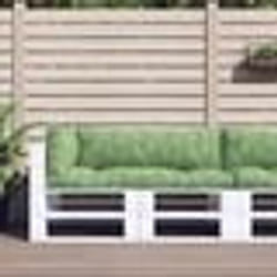 vidaXL Coussins de palette lot de 3 motif de feuilles tissu Oxford