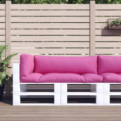 vidaXL Coussins de palette lot de 3 rose tissu Oxford