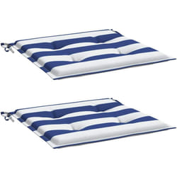 Vidaxl - Coussins de chaise de jardin lot de 2 40x40x4 cm tissu