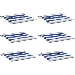 Vidaxl - Coussins de chaise de jardin lot de 6 40x40x4 cm tissu