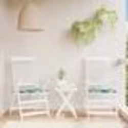 vidaXL Coussins de chaise lot de 2 motif de feuilles 50x50x4 cm tissu