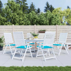 vidaXL Coussins de chaise - Turquoise