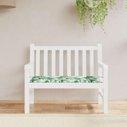 Vidaxl - Coussin de banc de jardin motif de feuilles 120x50x4 cm