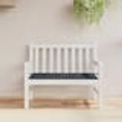 vidaXL Coussin de banc de jardin carreaux noir 120x50x4cm tissu oxford