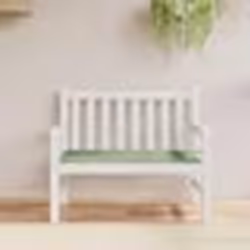 vidaXL Coussin de banc de jardin motif de feuilles 120x50x4 cm