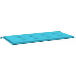 Coussin de banc de jardin Turquoise 120 x 50 x 4 cm Vidaxl
