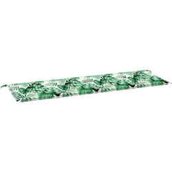 Vidaxl - Coussin de banc de jardin - Motif de feuilles, 150x50x4 cm, en tissu Oxford