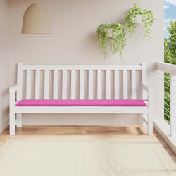 Vidaxl - Coussin de banc de jardin rose 200x50x3 cm tissu