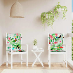 vidaXL Coussins de chaise multicolore 100x50x4 cm