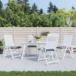 Vidaxl - Coussins de chaise lot de 4 gris 40x40x7 cm tissu oxford