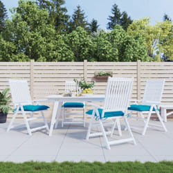 Vidaxl - Coussins de chaise lot de 4 bleu clair 40x40x7 cm tissu oxford