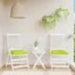 vidaXL Coussins de chaise lot de 2 vert brillant 40x40x7 cm