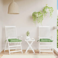 vidaXL Coussins de chaise lot de 2 - Motif feuilles