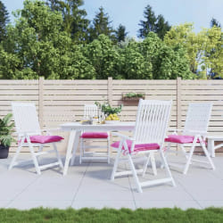 vidaXL Coussins de chaise - Rose