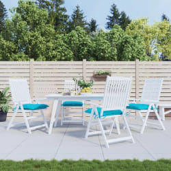 vidaXL Coussins de chaise - Turquoise
