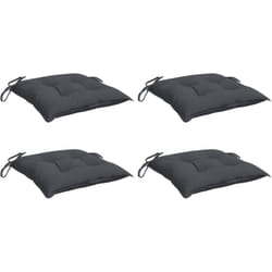 Coussins de chaise lot de 4 anthracite 50x50x7 cm tissu oxford Vidaxl