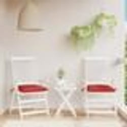 vidaXL Coussins de palette lot de 2 rouge 50x50x7 cm tissu oxford