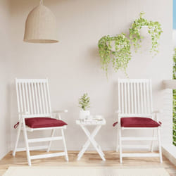 Coussins de palette lot de 2 rouge bordeaux 50x50x7 cm Vidaxl