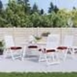 vidaXL Coussins de palette lot de 4 rouge bordeaux 50x50x7 cm