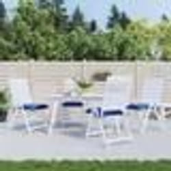 vidaXL Coussins de palette lot de 4 bleu 50x50x7 cm tissu oxford