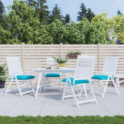 Coussins de chaise lot de 4 turquoise 50x50x7 cm tissu oxford Vidaxl