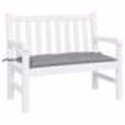 vidaXL Coussin de banc de jardin gris 100x50x7 cm tissu oxford