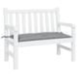 vidaXL Coussin de banc de jardin gris 100x50x7 cm tissu oxford