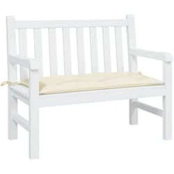 Coussin de banc de jardin crème 100x50x7 cm tissu oxford - Vidaxl