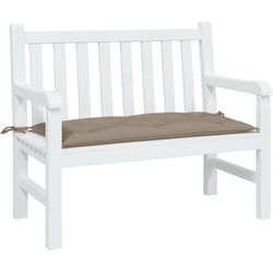 Coussin de banc de jardin taupe 100x50x7 cm tissu oxford Vidaxl