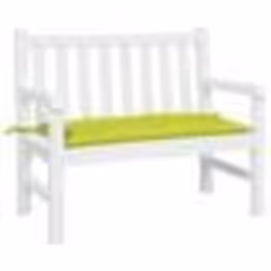 vidaXL Coussin de banc de jardin vert brillant 100x50x7cm tissu oxford