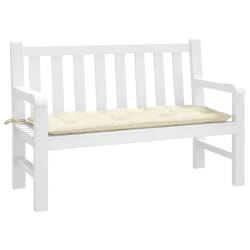 VidaXL Coussin de banc de jardin - Crème