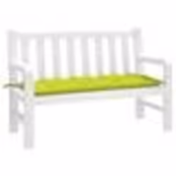 vidaXL Coussin de banc de jardin vert brillant 120x50x7cm tissu oxford