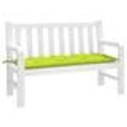 vidaXL Coussin de banc de jardin vert brillant 120x50x7cm tissu oxford