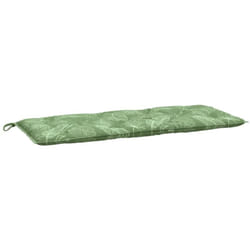 vidaXL Coussin de banc de jardin motif de feuilles 120x50x7 cm tissu